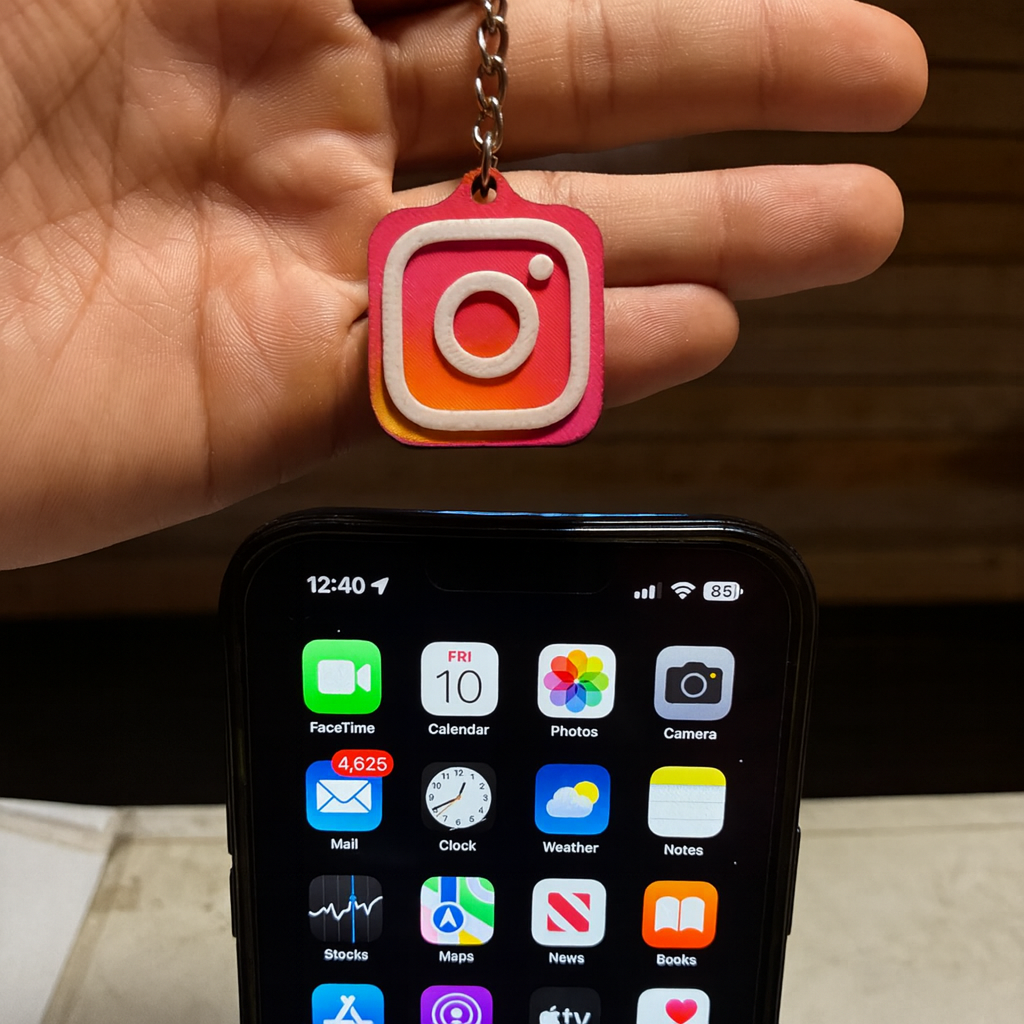 PORTE-CLÉS NFC POUR INSTAGRAM
