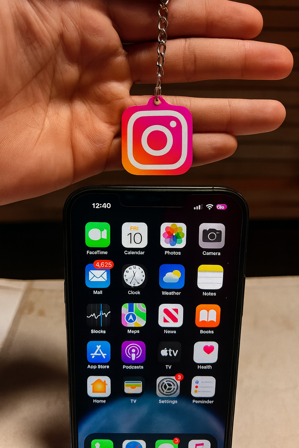 PORTE-CLÉS NFC POUR INSTAGRAM